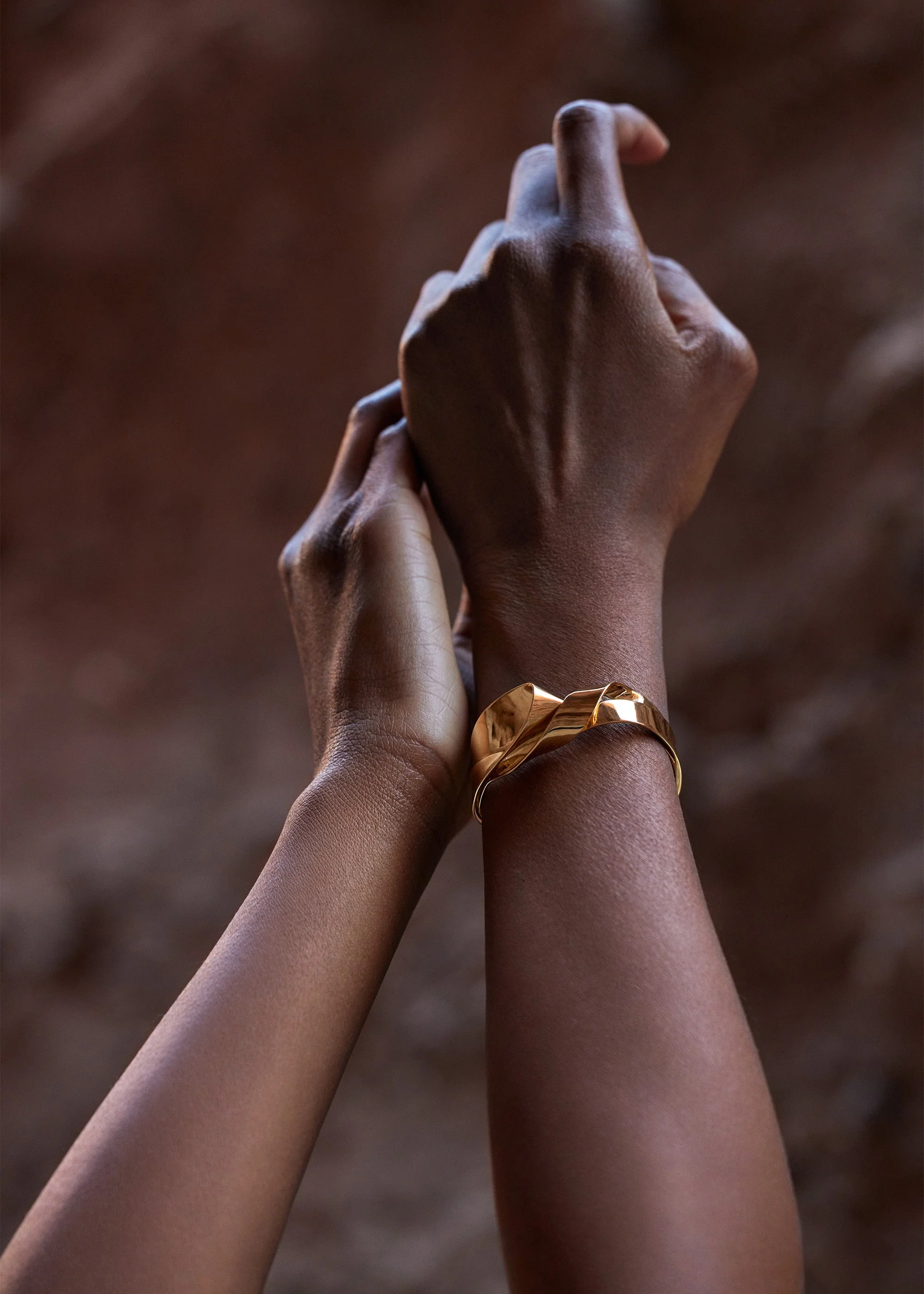 Éole Cuff - 24 carat gold gilded - Image 4